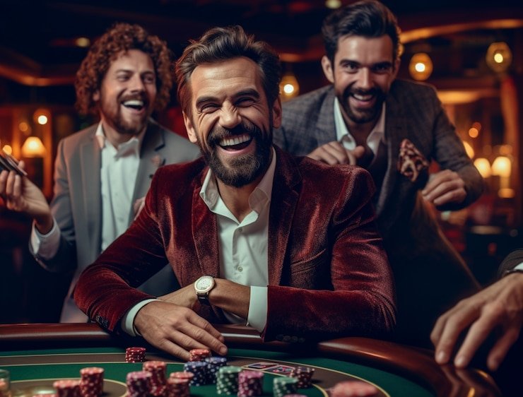 Dealer kasino langsung sedang membagikan kartu dalam sesi permainan live blackjack